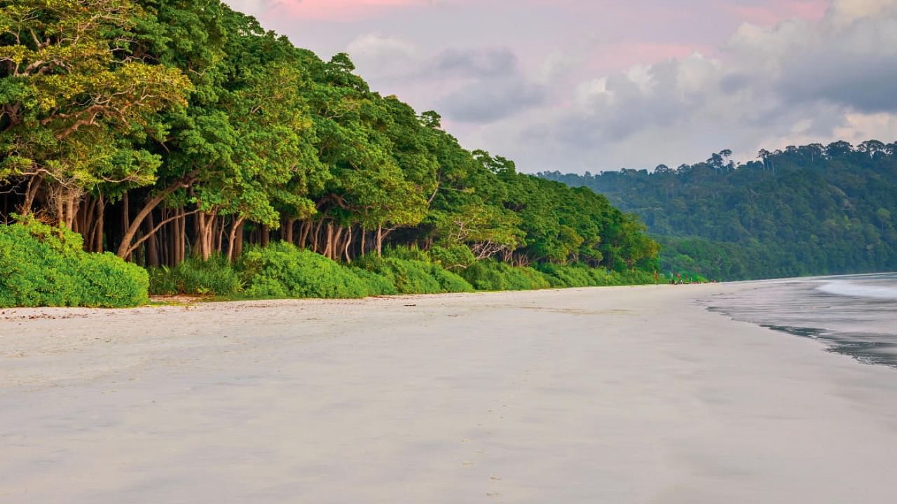 The Radhanagar Beach is on Havelock Island which is now known as the Swaraj Dweep. Credit: iStock Photo