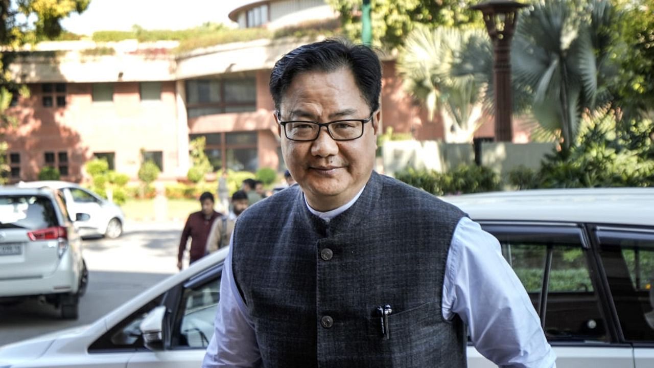 Union Law Minister Kiren Rijiju. Credit: PTI File Photo