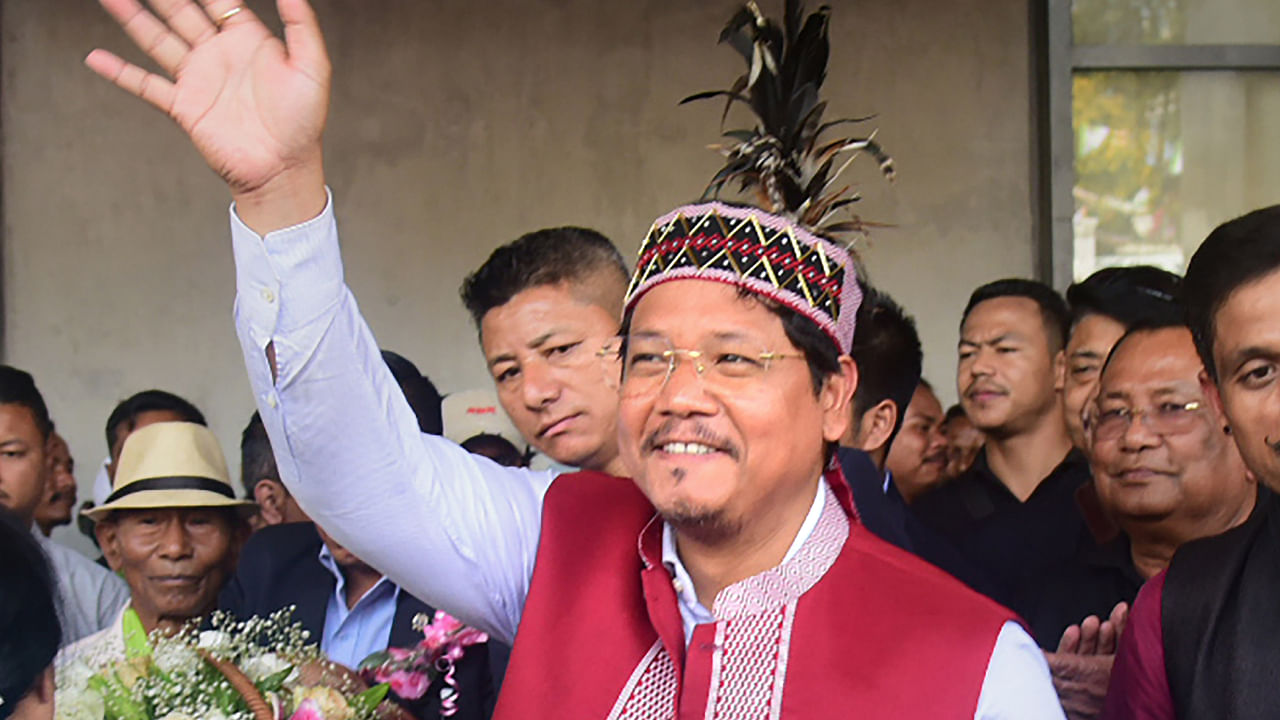 Conrad K Sangma. Credit: PTI Photo