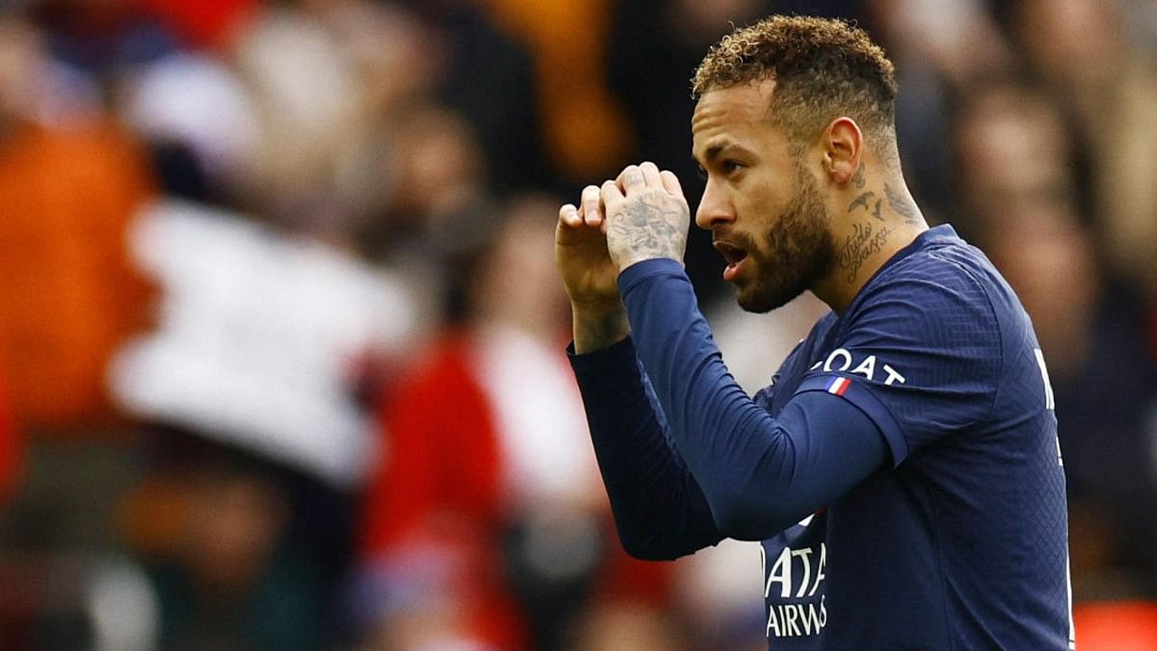 Paris St Germain forward Neymar. Credit: Reuters File Photo