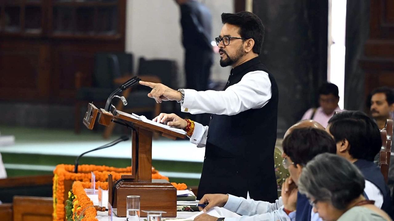 Union minister Anurag Thakur. Credit: IANS Photo