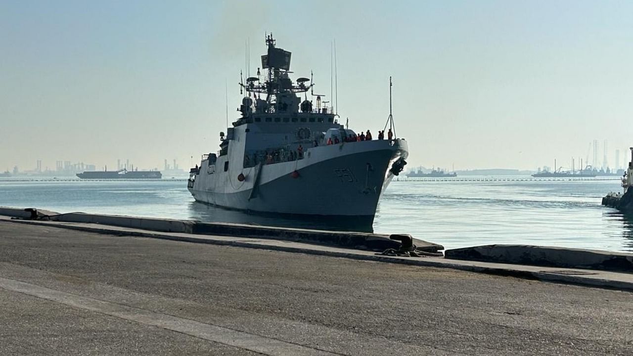 India's INS Trikand participates in International Maritime Exercise 'Cutlass Express 2023'. Credit: IANS Photo