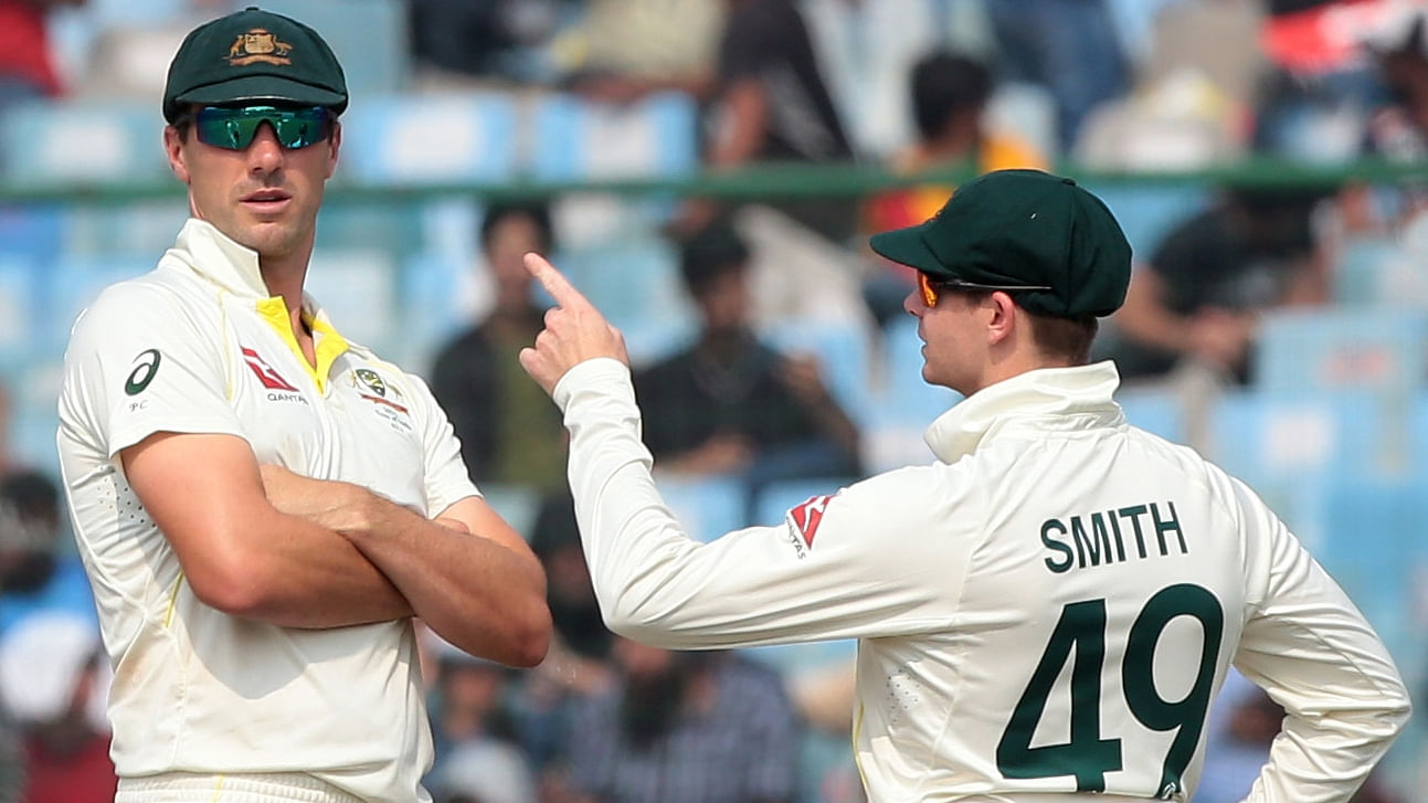 Steve Smith (R) will captain Australia as Pat Cummins will remain home to be with his ailing mother. Credit: IANS Photo
