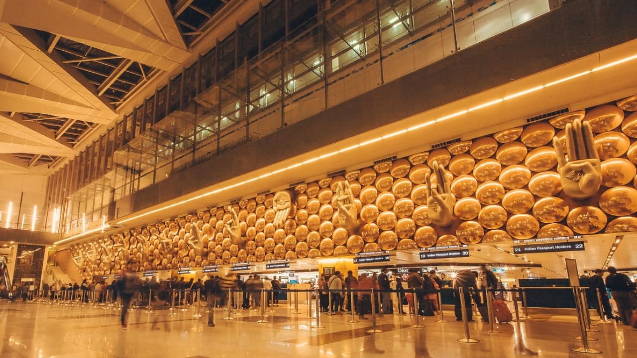 An inside view of the International Airport of Delhi. Credit: iStock Photo