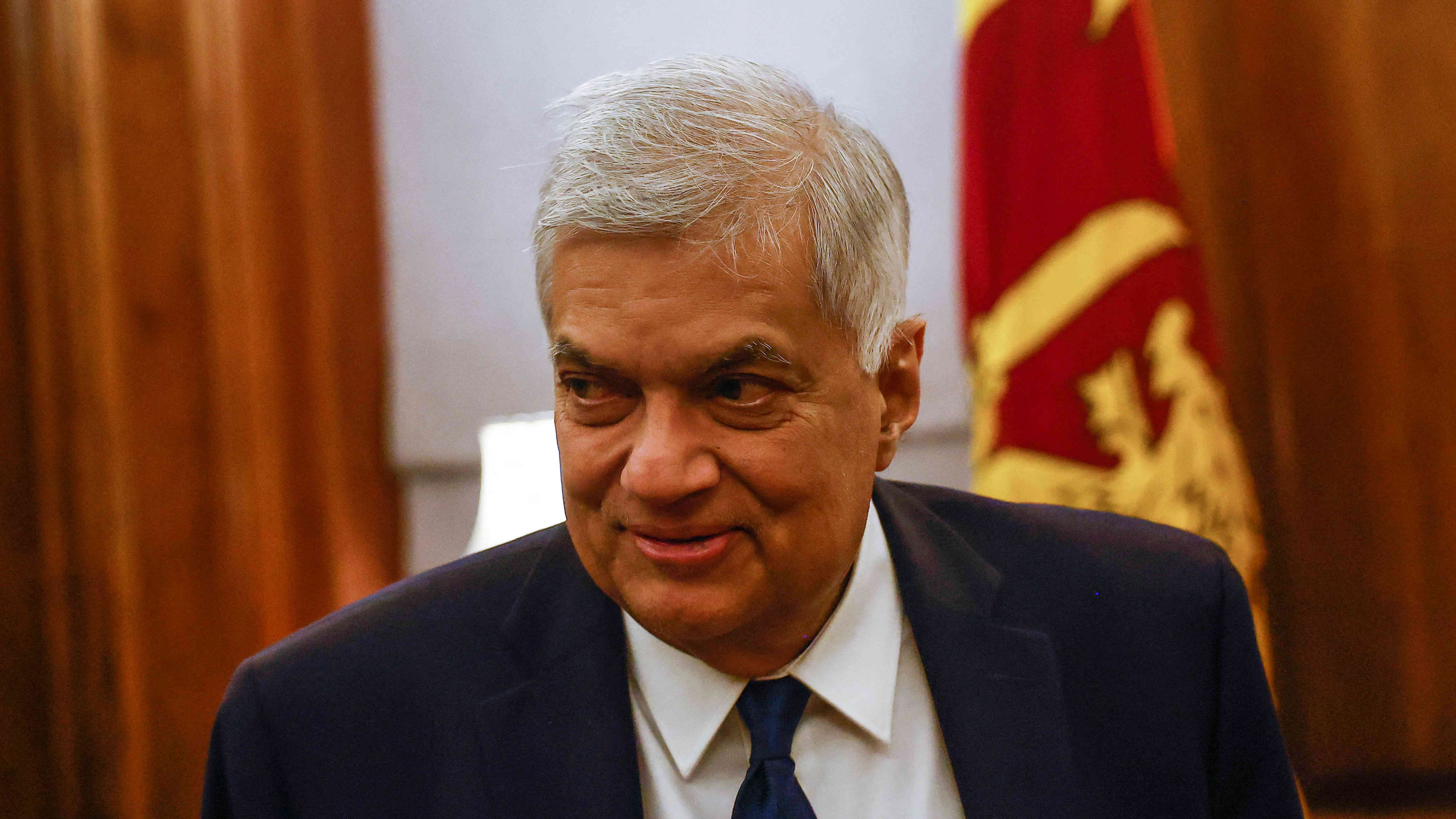 Sri Lanka's President Ranil Wickremesinghe. Credit: Reuters Photo