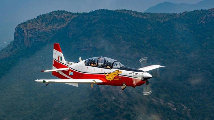 Undated picture of HTT-40 Basic Trainer Aircraft. Credit: PTI Photo  