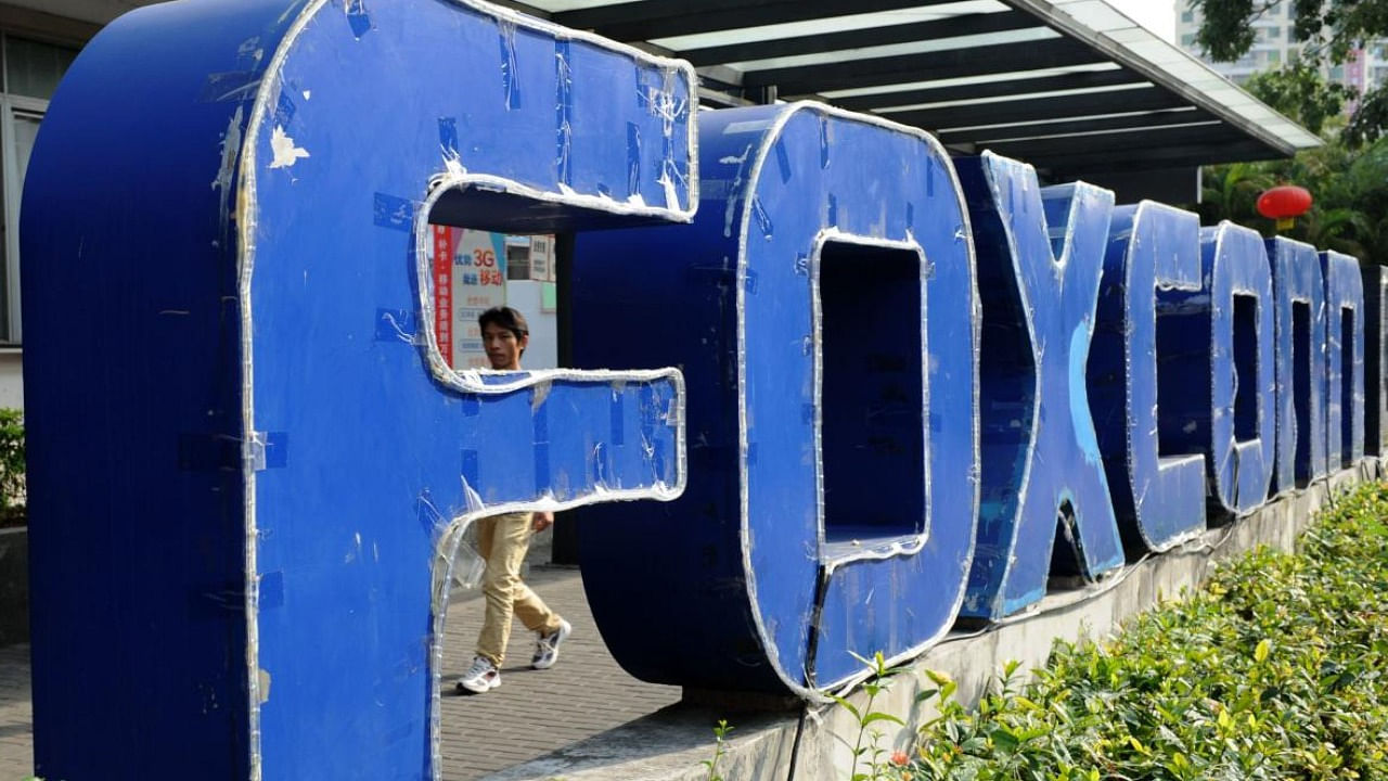Foxconn logo. Credit: AFP Photo