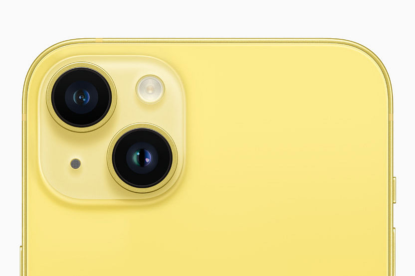 Apple iPhone 14 in yellow colour. Credit: Apple