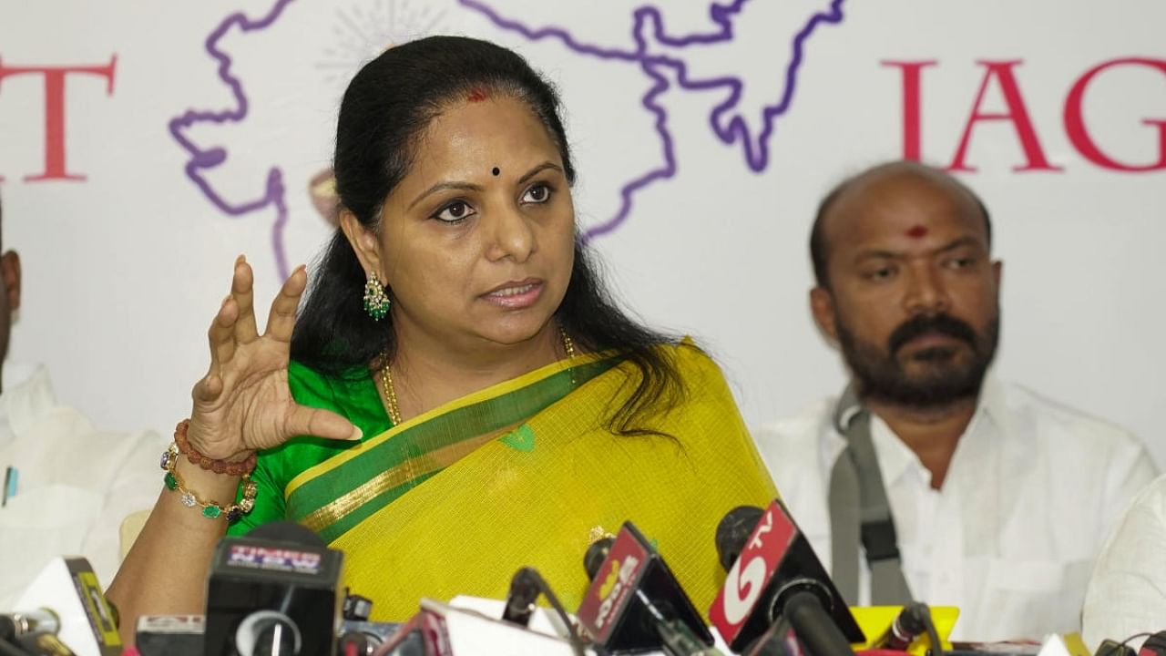 K Kavitha. Credit: PTI Photo