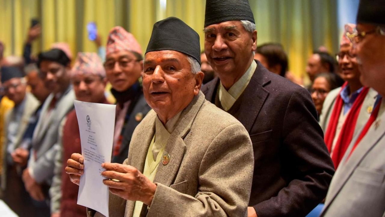 Ram Chandra Poudel becomes Nepal's president. Credit: AFP Photo