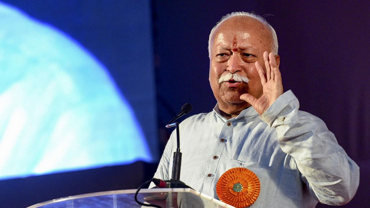 RSS chief Mohan Bhagwat. Credit: PTI File Photo