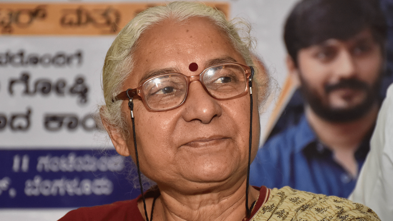 Narmada Bachao Andolan activist Medha Patkar. Credit: DH Photo