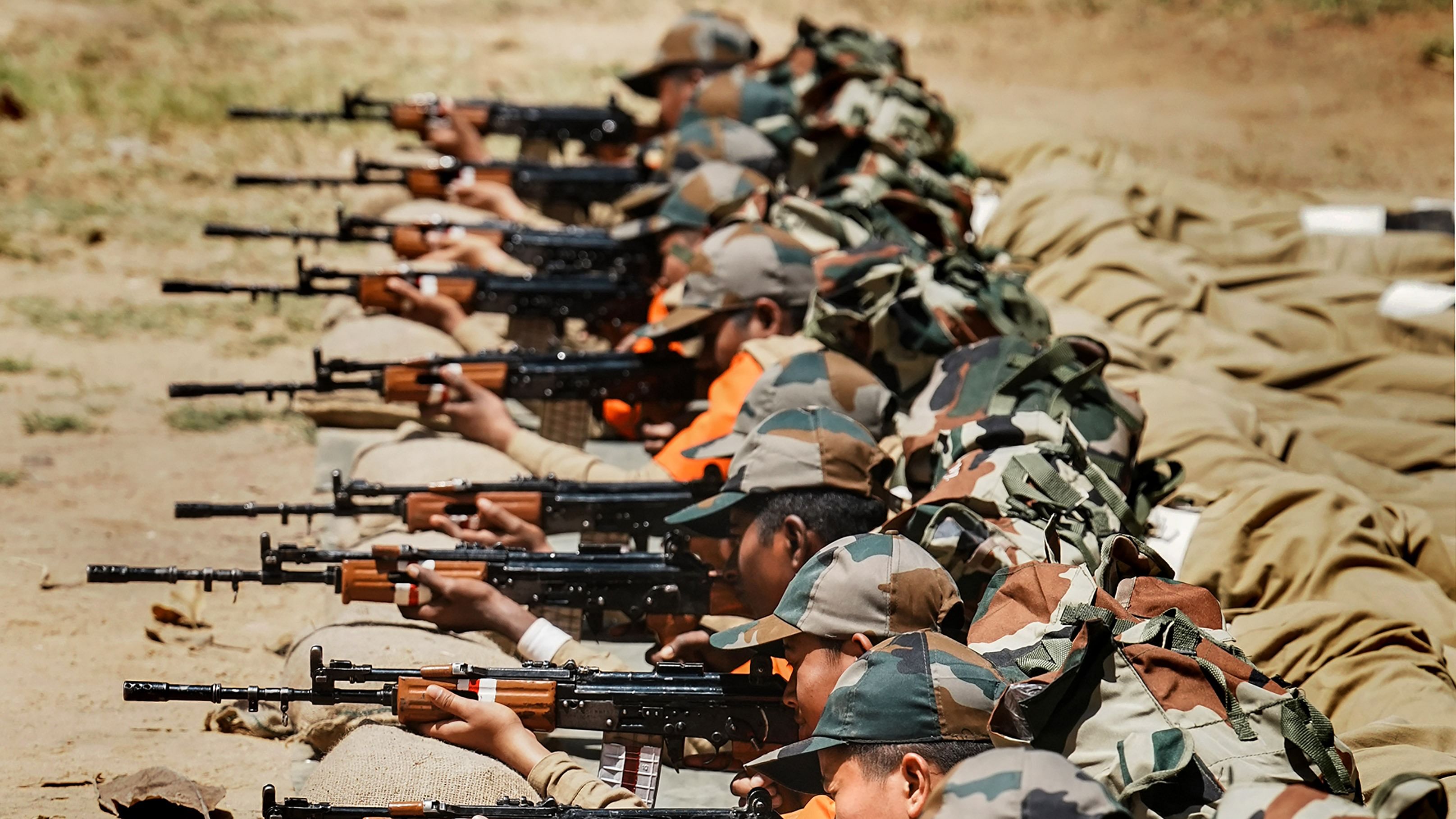 Agniveer women personnel undergo a training session at Corps of Military Police, in Bengaluru, Tuesday, March 7, 2023. Credit: PTI Photo