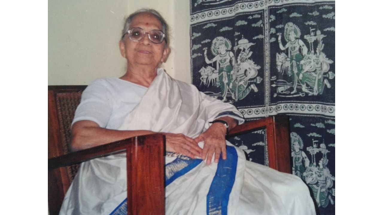 Dr Bhavani Belavadi, the first woman to obtain a ‘Doctor of Science’ degree from Mysore University. Photo by Author