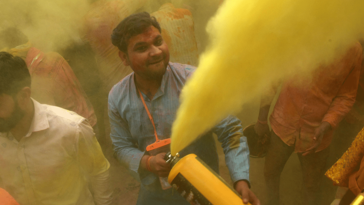 Holi celebration in India. Credit: AFP Photo