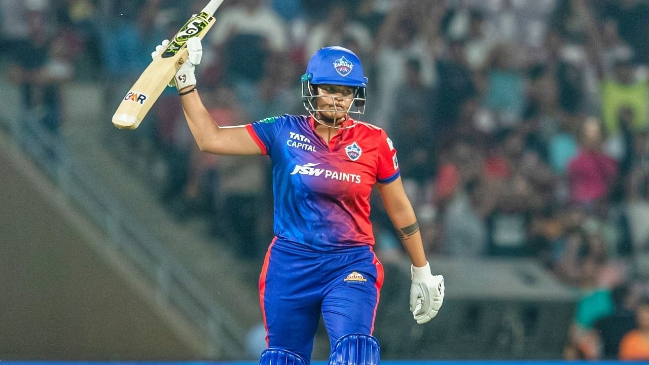 Shafali Verma reached her 50 in just 19 balls. Credit: Twitter/@DelhiCapitals