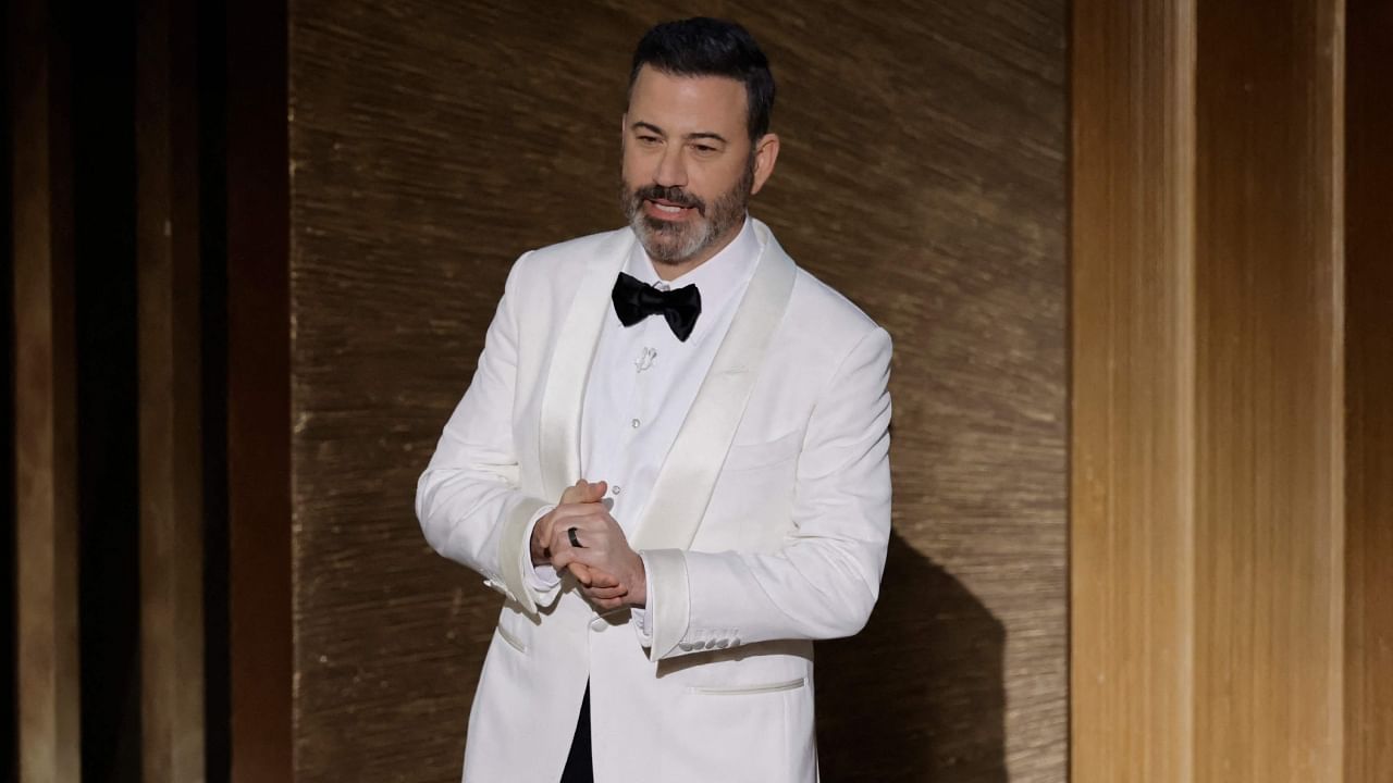 Host Jimmy Kimmel speaks onstage during the 95th Annual Academy Awards at Dolby Theatre on March 12, 2023 in Hollywood, California. Credit: AFP Photo