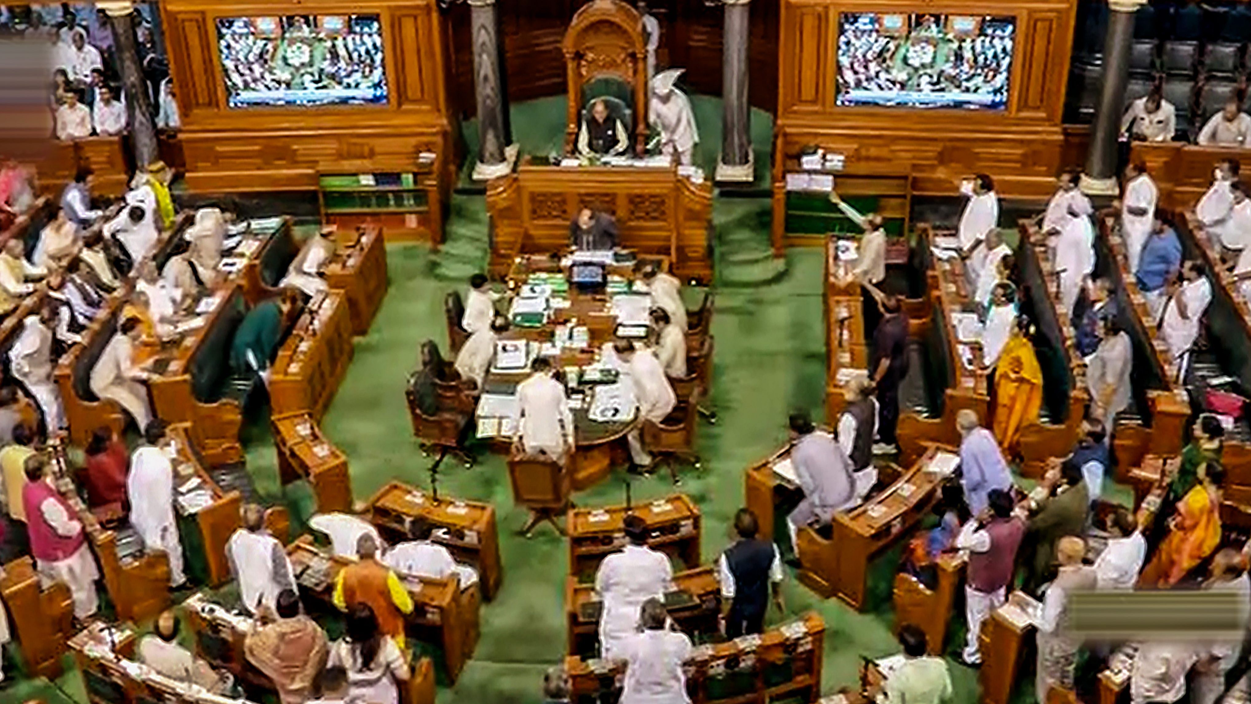 Proceedings of Lok Sabha underway during Budget Session of Parliament, in New Delhi. Credit: PTI Photo