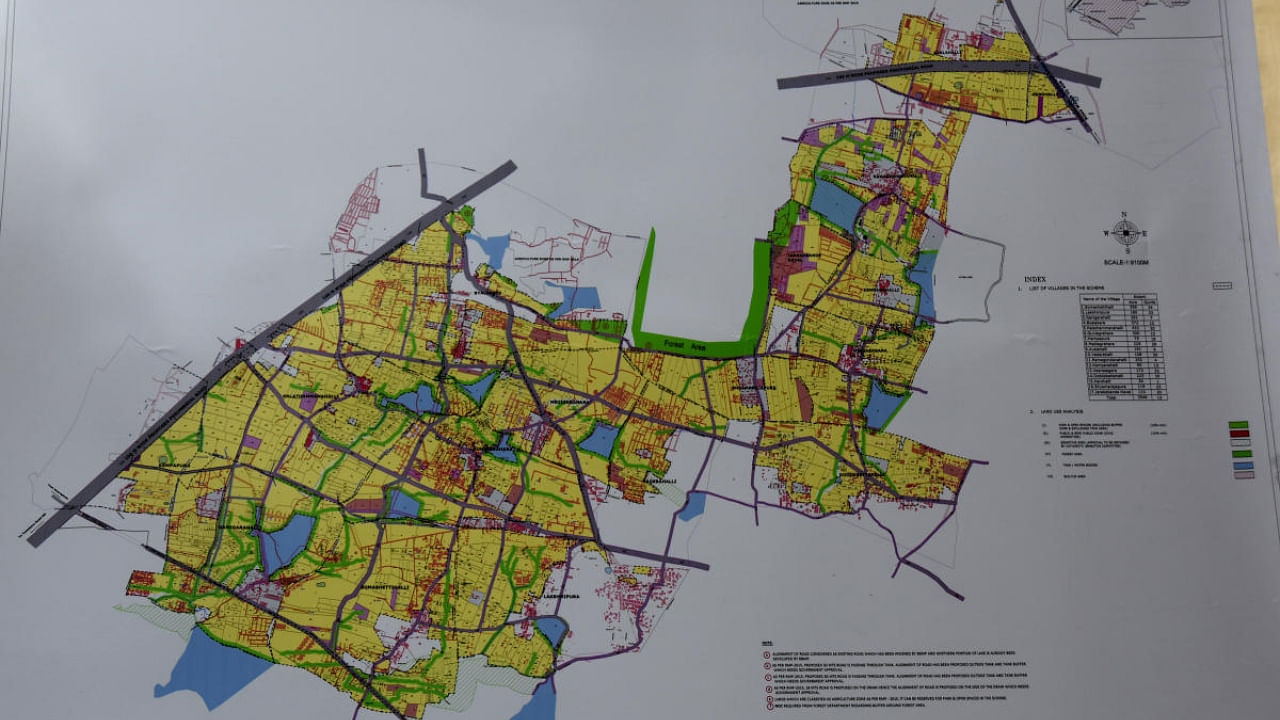 The draft layout plan. Credit: DH File Photo