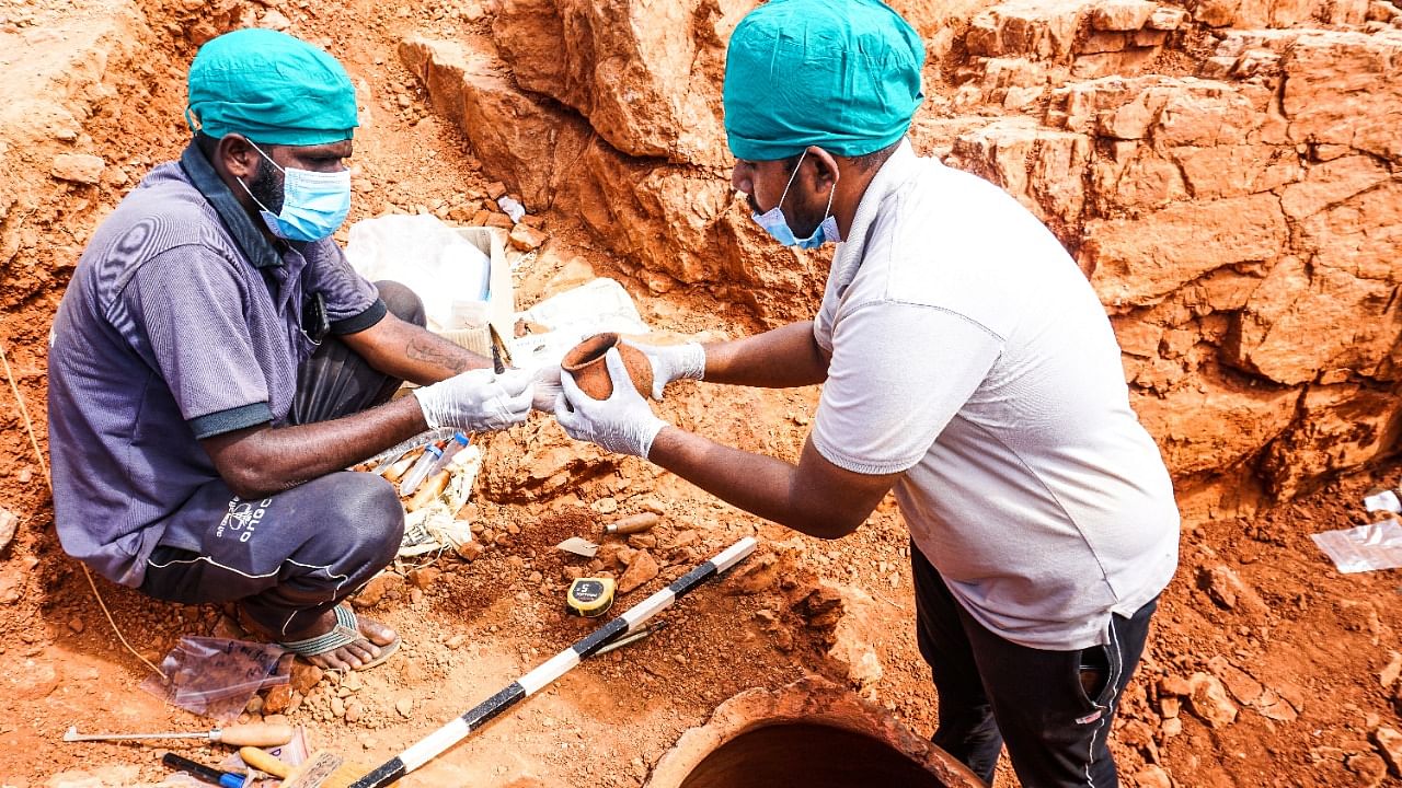 Keeladi archaeological excavation photos. Credit: Tamil Nadu State Department of Archaeology