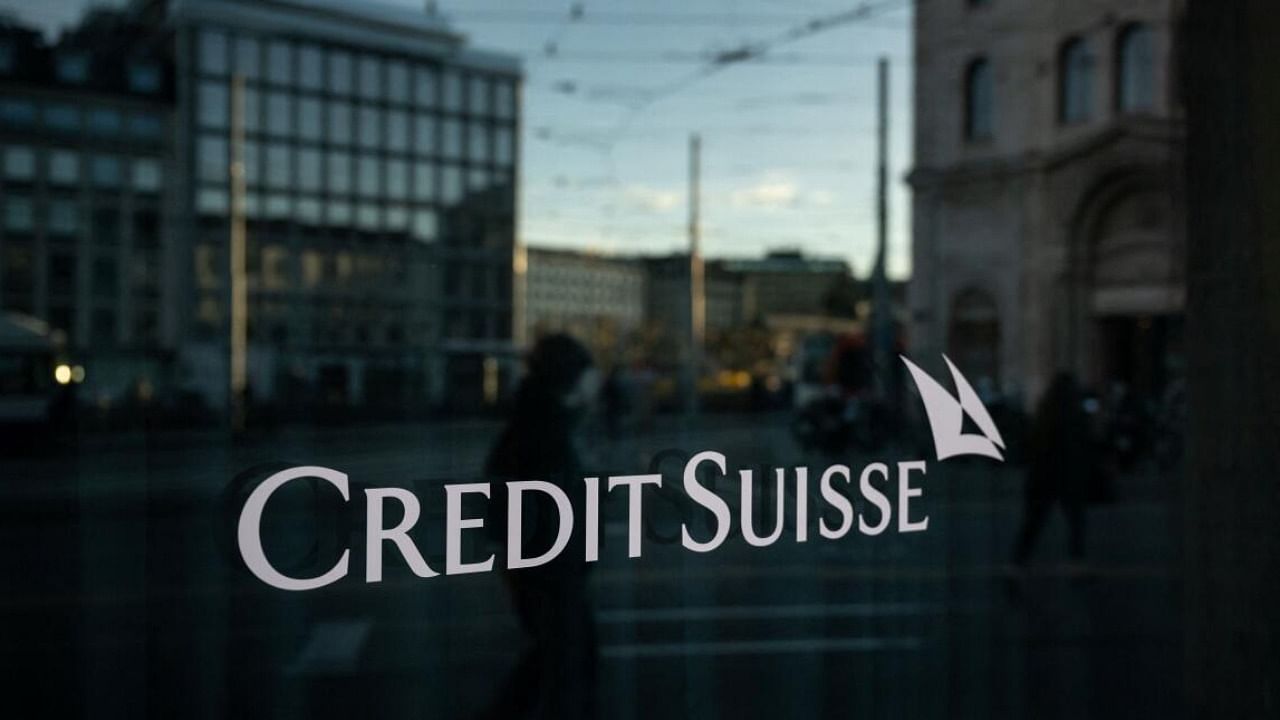 A sign of Credit Suisse bank is seen on a branch in Geneva. Credit: AFP Photo