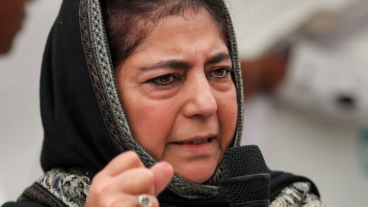 PDP president Mehbooba Mufti. Credit: PTI File Photo