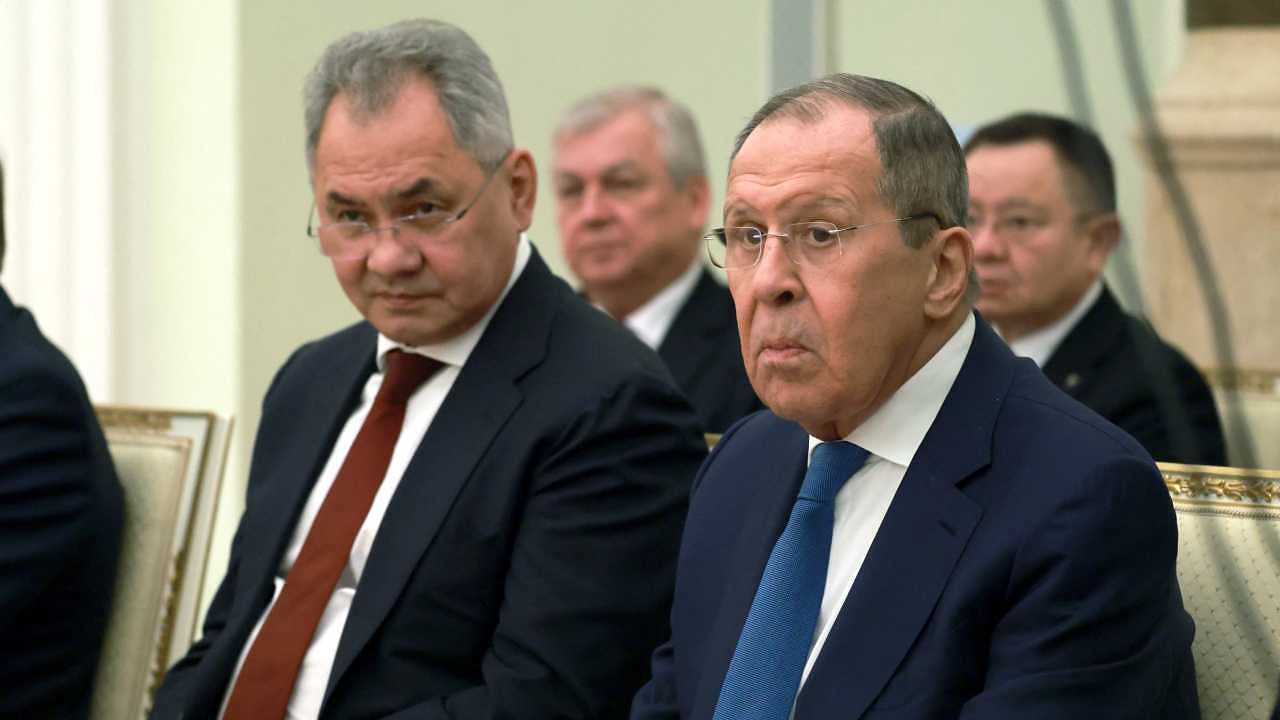 Russia's Foreign Minister Sergei Lavrov and Defence Minister Sergei Shoigu. Credit: Reuters Photo