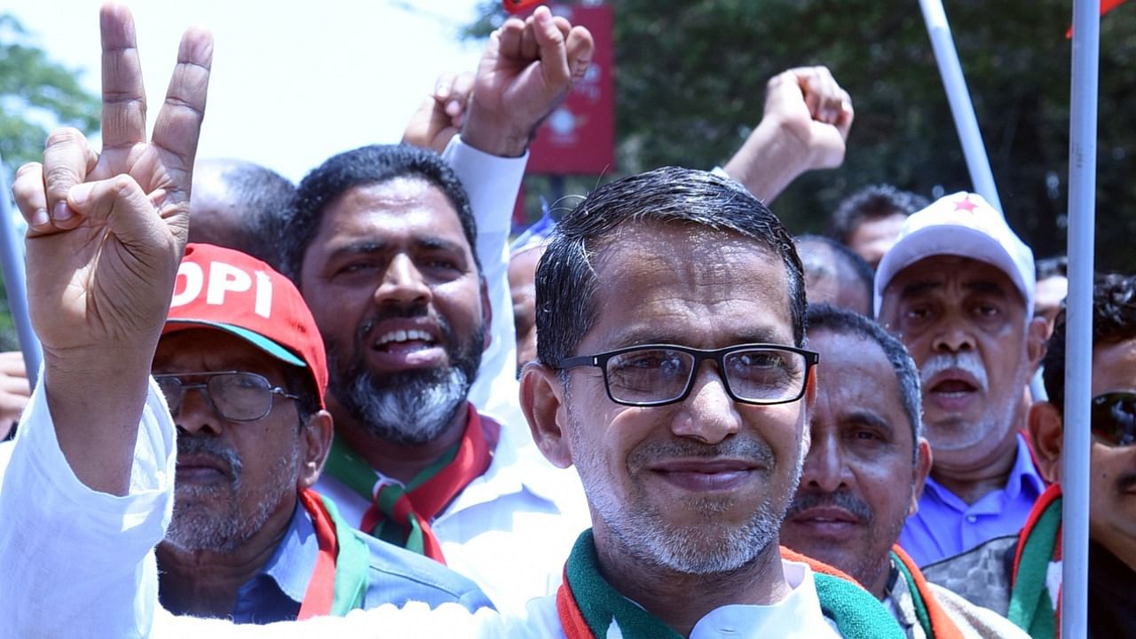 SDPI leader and candidate from Bantwal Assembly constituency Elyas Thumbe. Credit: DH Photo