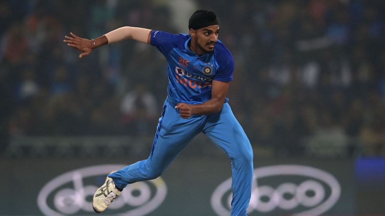 Talented Indian left-arm seamer Arshdeep Singh. Credit: AFP File Photo