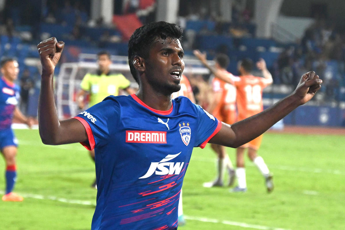N Sivasakthi's youthful exuberance has been integral to BFC's run up to the ISL final. Credit: DH File Photo