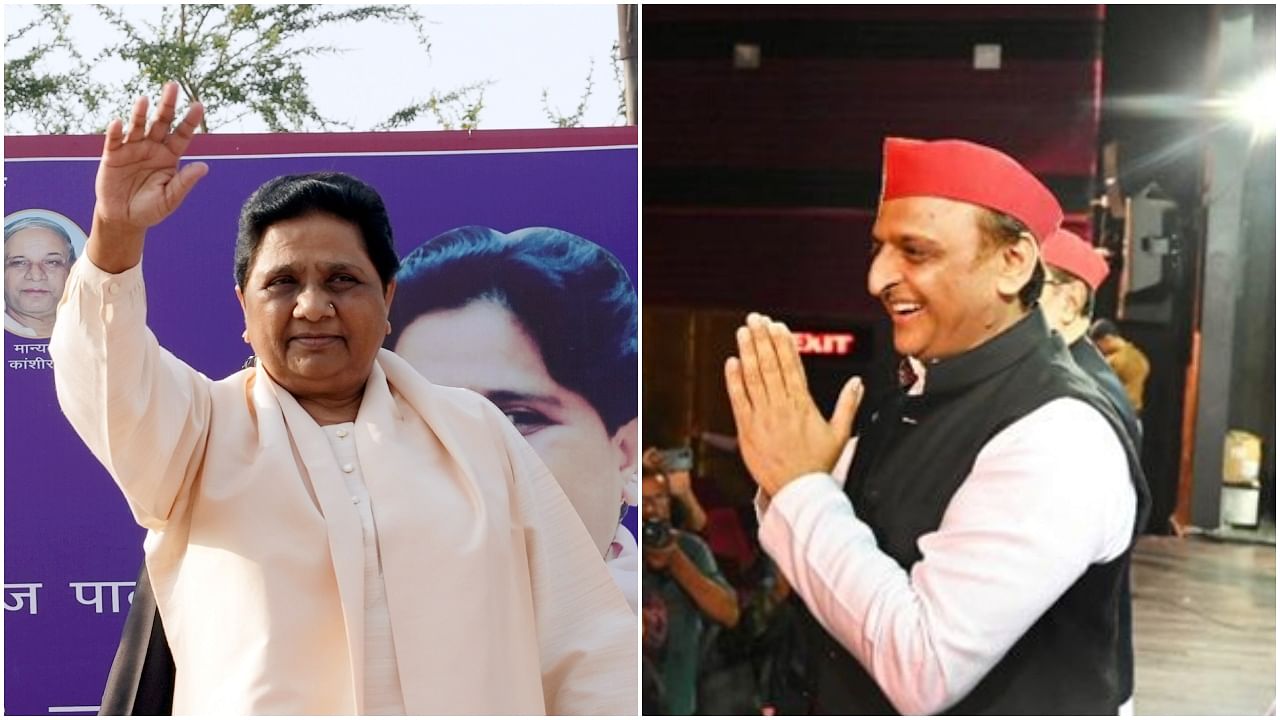 Mayawati, Samajwadi Party (SP) president Akhilesh Yadav. Credit: PTI, IANS Photos