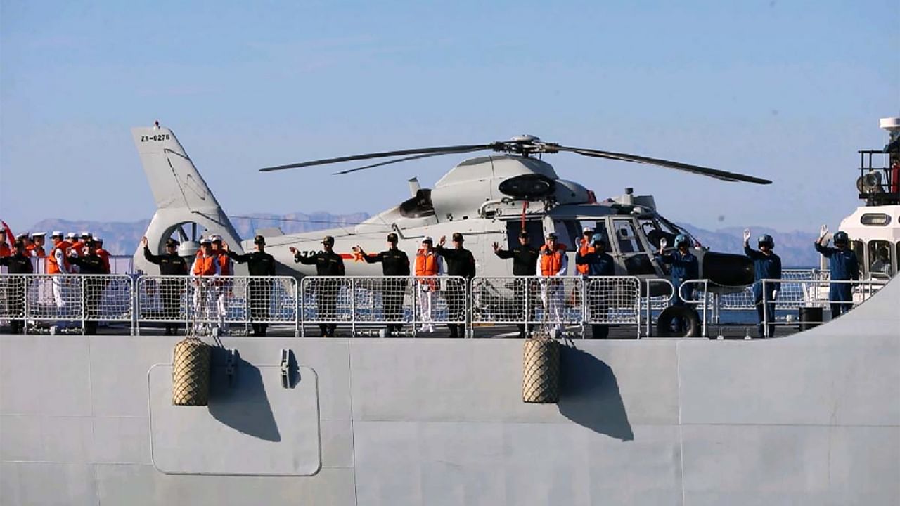 Seamen aboard a Russian Navy vessel moored at Chabahar port on the Gulf of Oman during Iran-Russia-China joint naval drills, December 2019. Credit: Reuters File Photo