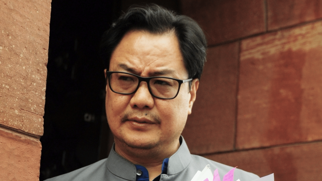 Law Minister Kiren Rijiju. Credit: IANS Photo