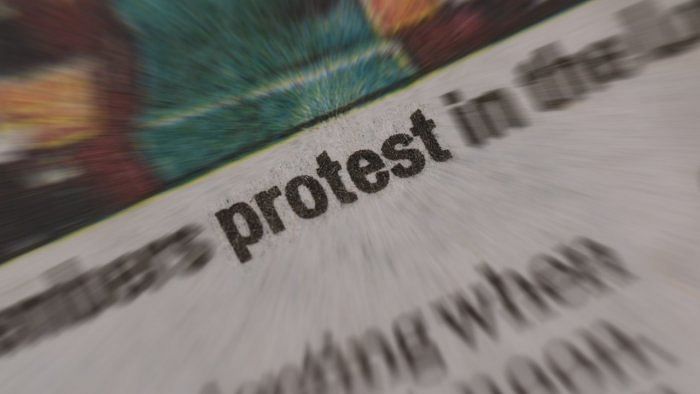 <div class="paragraphs"><p>Representative image showing the word 'protest'</p></div>