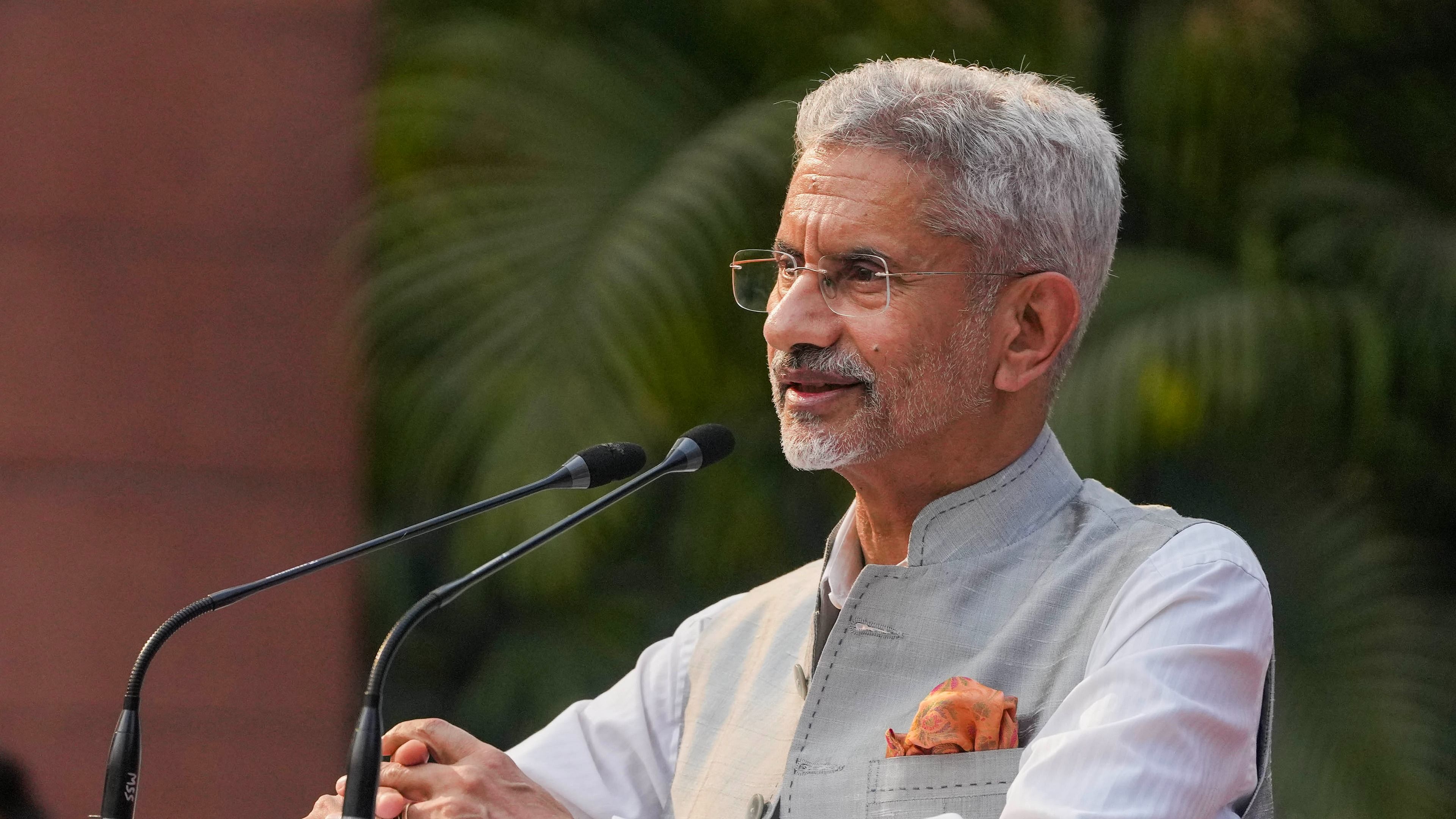 Asked why the Chinese side is struggling to deliver, Jaishankar said the question should be put to the Chinese side. Credit: PTI Photo