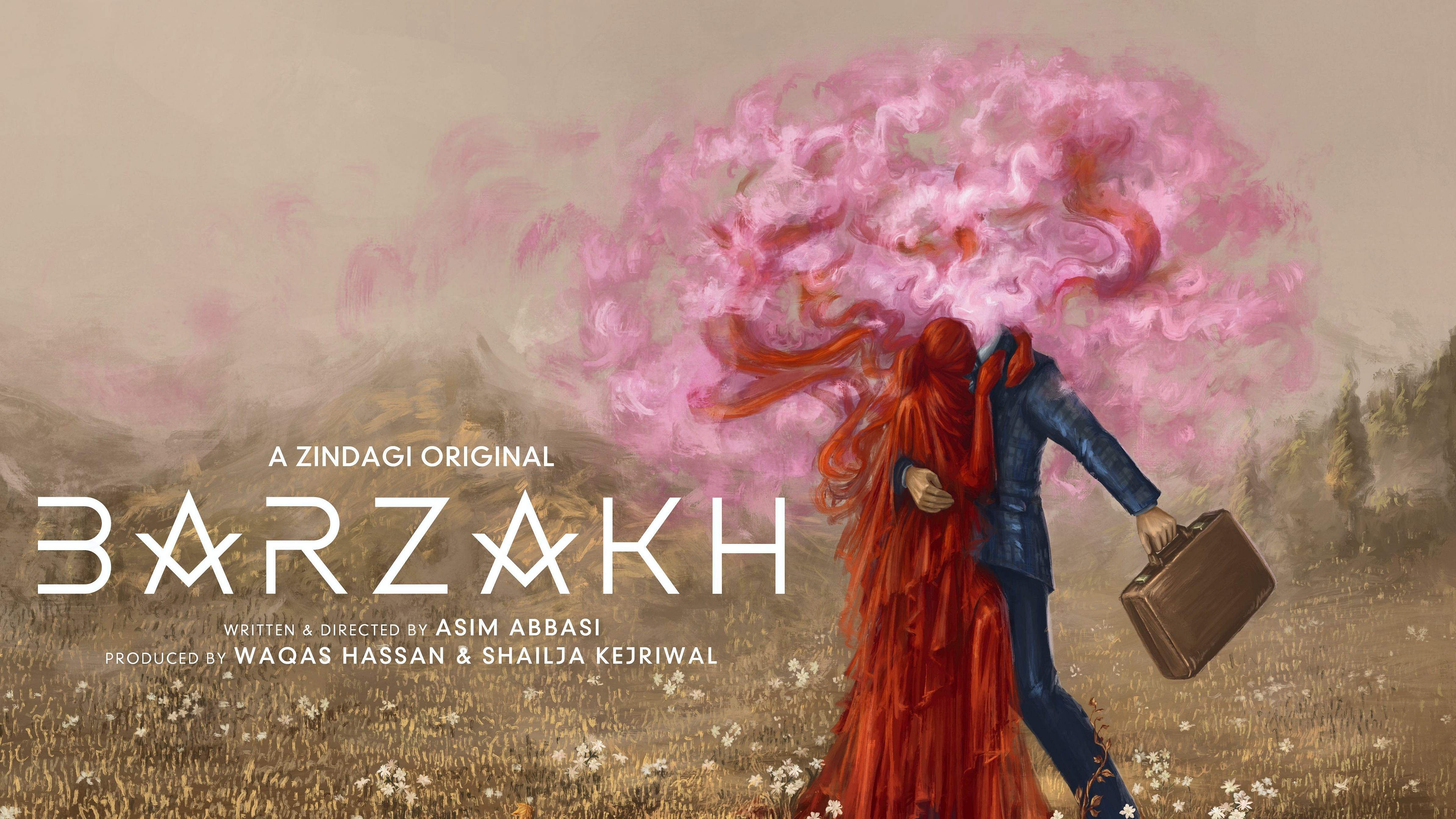 Official poster of Fawad Khan, Sanam Saeed’s new series ‘Barzakh’, in Mumbai. Credit: PTI Photo