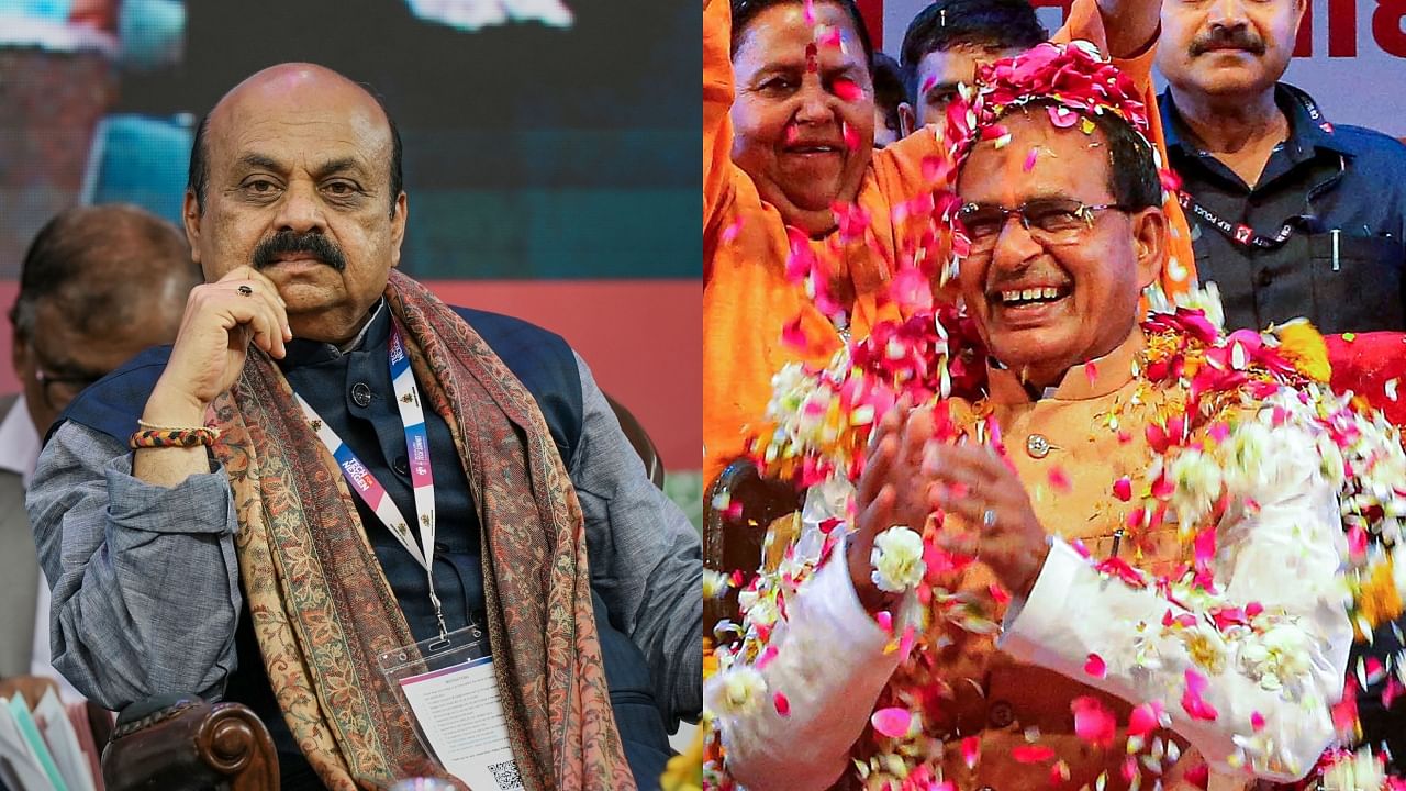 In Karnataka and Madhya Pradesh, the waning charisma of the respective Chief Ministers — Basavaraj Bommai and Shivraj Singh Chouhan — has contributed to the party’s woes. Credit: PTI Photos