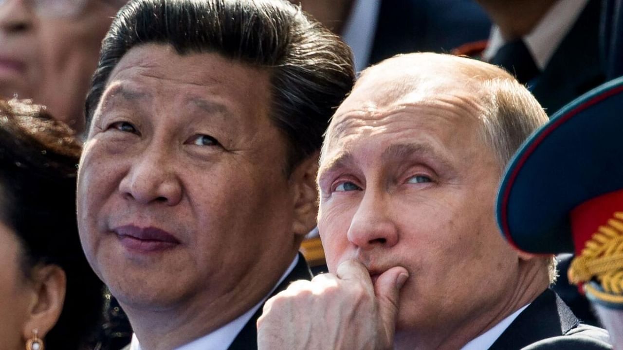 Russian President Vladimir Putin (R) and Chinese President Xi Jinping. Credit: AFP Photo