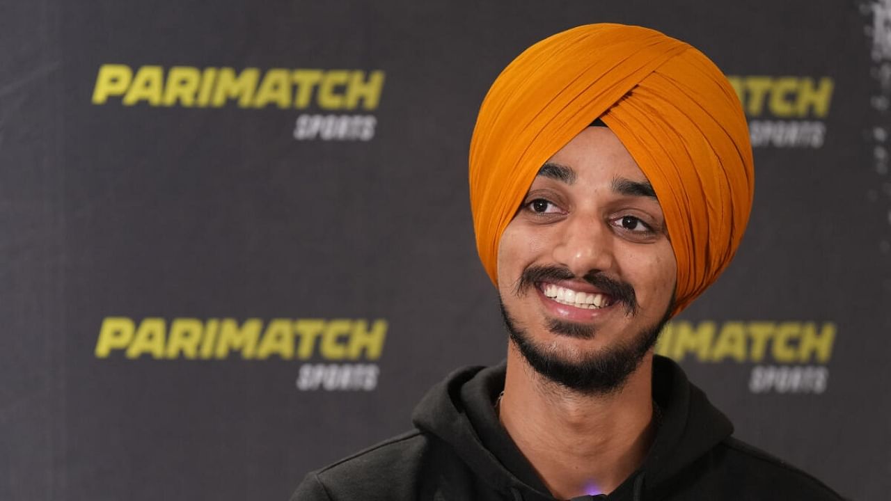 Cricketer Arshdeep Singh during a press meet organised by Parimatch Sports ahead of the upcoming IPL 2023, in Bengaluru, Tuesday, March 21, 2023. Credit: PTI Photo
