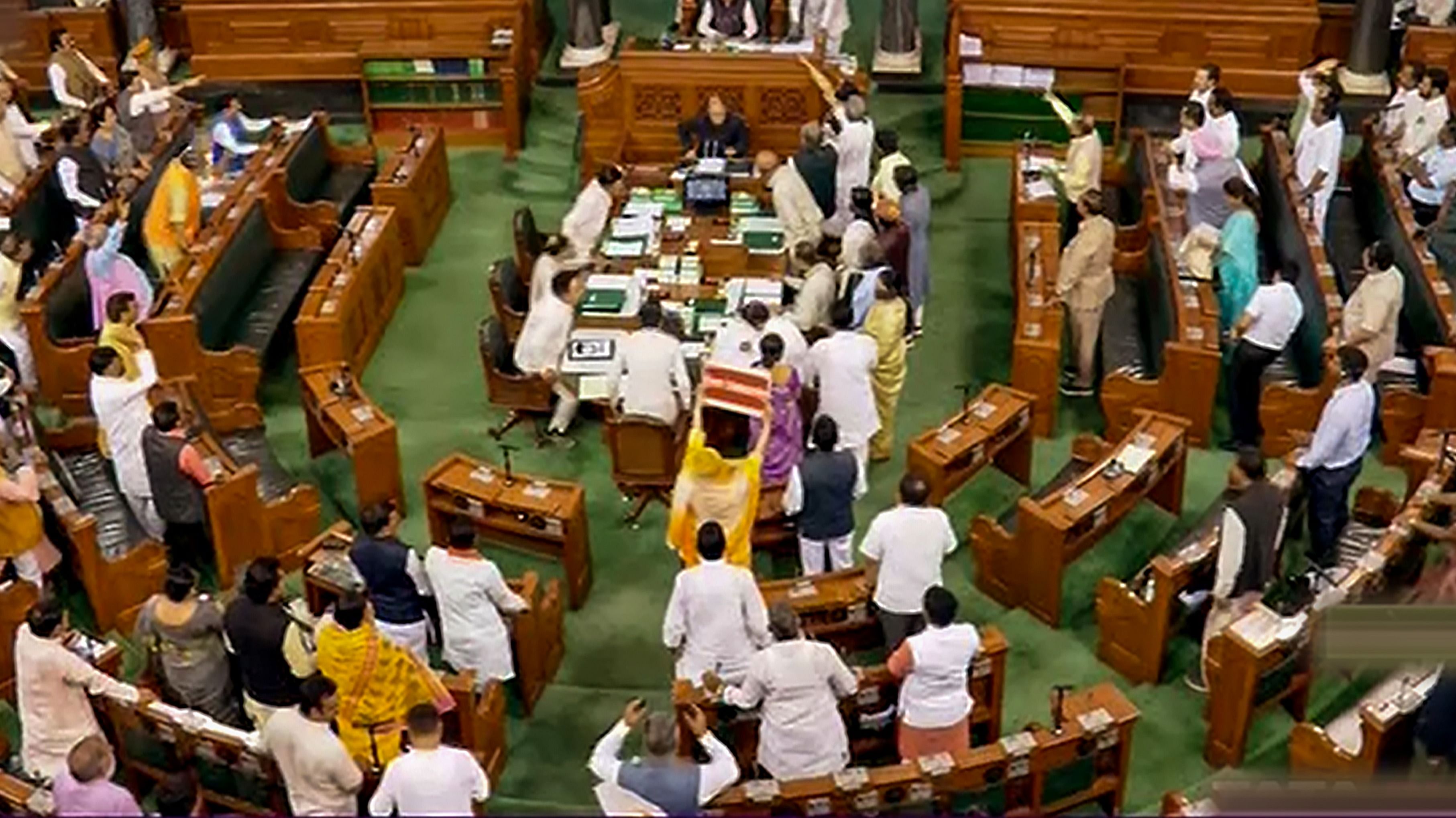 Proceedings of Lok Sabha underway during Budget Session of Parliament, in New Delhi. Credit: PTI Photo