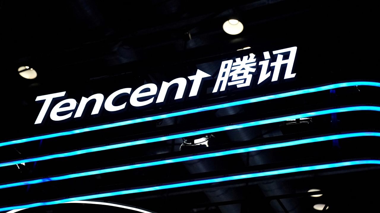  A logo of Tencent is seen at its booth at the 2020 China International Fair for Trade in Services (CIFTIS) in Beijing, China September 4, 2020. Credit: Reuters File Photo