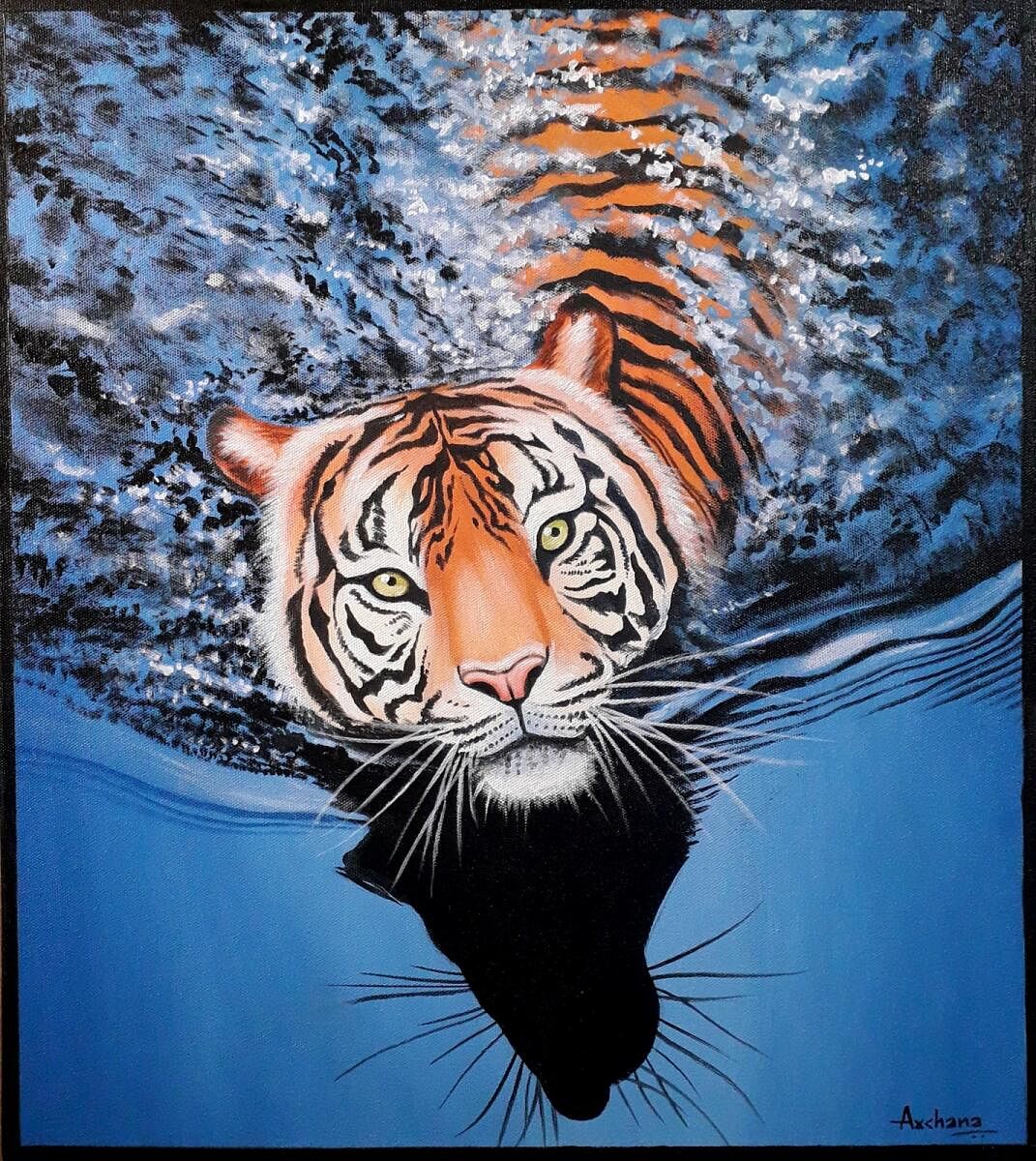 'The Tiger Emerged' by Archana Apte. 