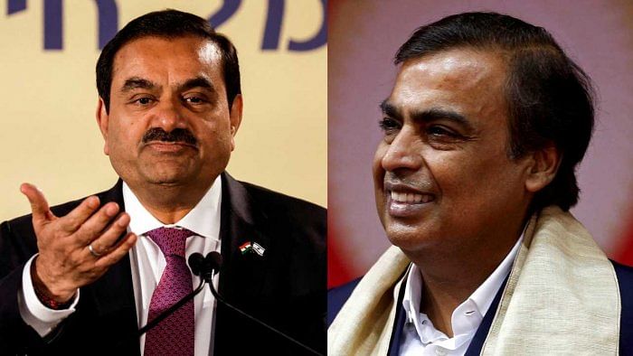 Gautam Adani (L) and Mukesh Ambani (R). Credit: Reuters File Photos