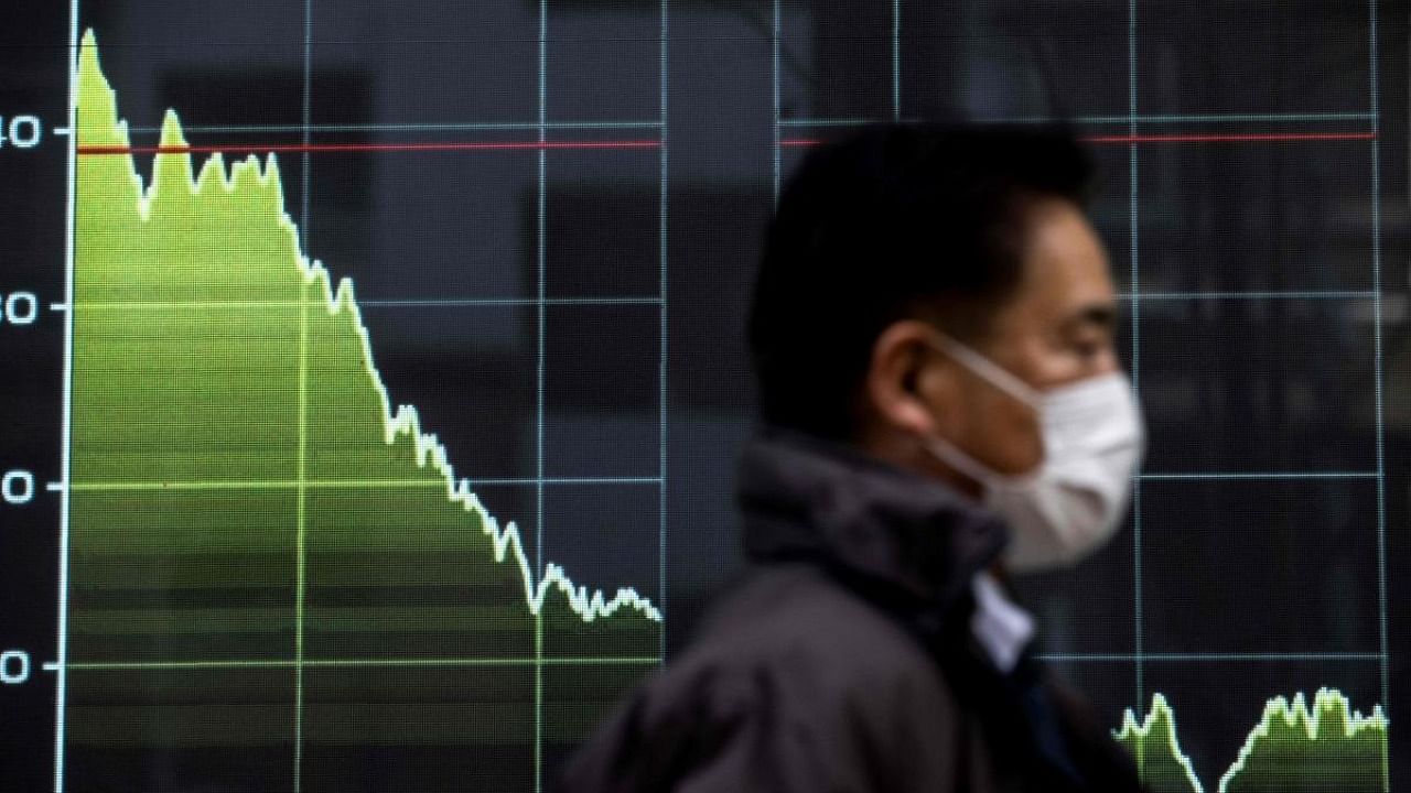 After two days of healthy gains, Asian markets were in the red, with Hong Kong, Tokyo, Shanghai, Seoul, Sydney, Singapore, Manila and Wellington all down. Credit: AFP Photo