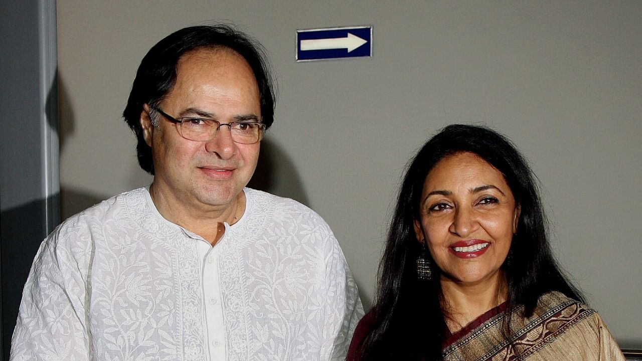 Bollywood actors Farooq Shaikh and Deepti Naval, in Mumbai, 2013. Credit: PTI File Photo