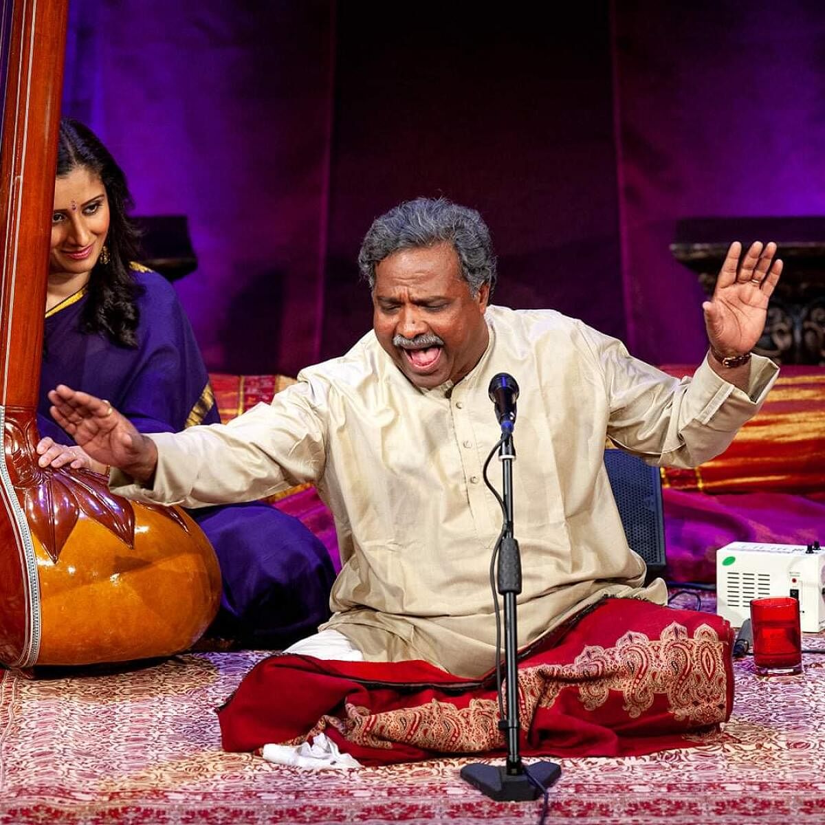 Pt Venkatesh Kumar during a performance. Credit: Special Arrangement