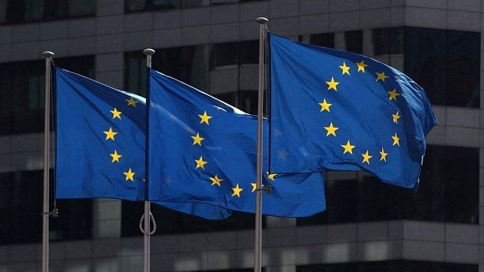 EU flags. Credit: Reuters File Photo  