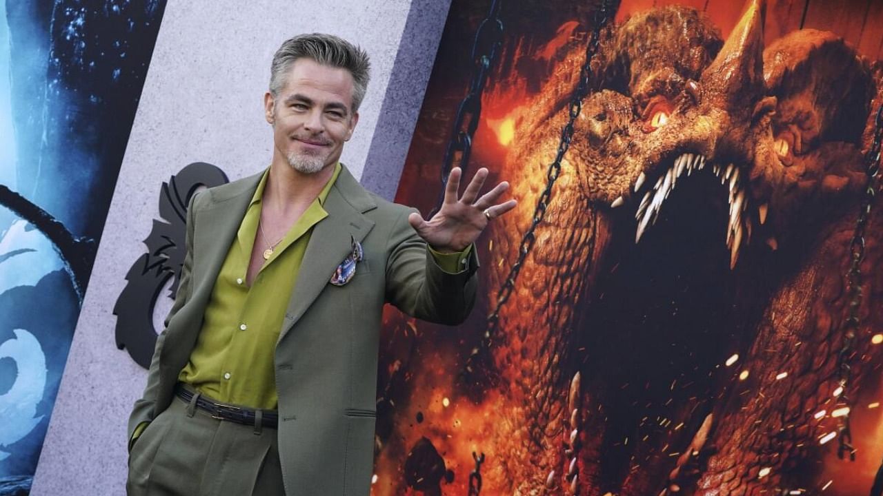 Chris Pine at the Los Angeles premiere of 'Dungeons and Dragons: Honor Among Thieves' in LA. Credit: AP/PTI Photo