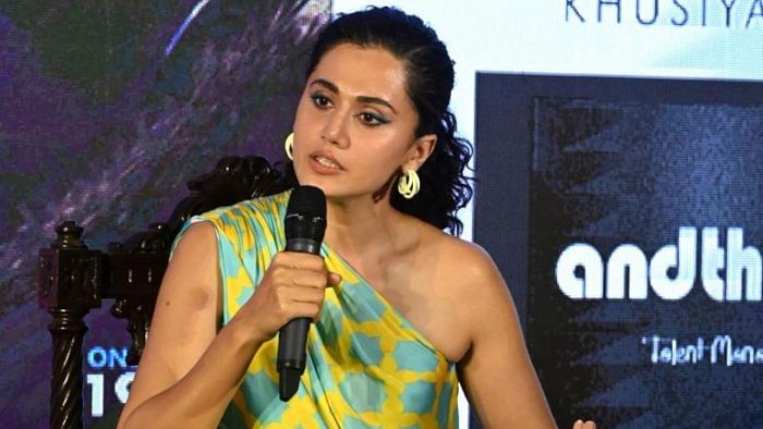 Actor Taapsee Pannu. Credit: AFP Photo 