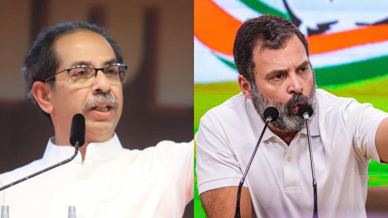 Uddhav Thackeray, Rahul Gandhi. Credit: PTI Photos